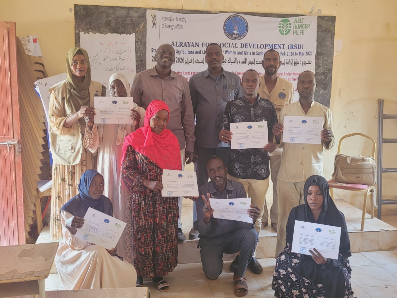 Al-Rayan Organization for Social Development Conducts Training for Local Agricultural Agents in Tawila Locality