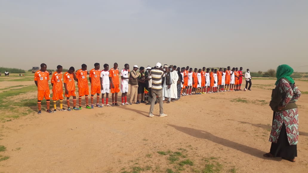 Football matches are among the activities included in the Peacebuilding and Peaceful Coexistence project.