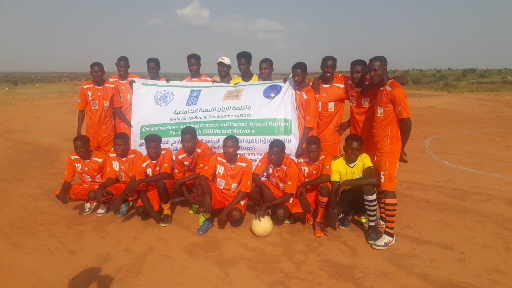 Football matches are among the activities included in the Peacebuilding and Peaceful Coexistence project.