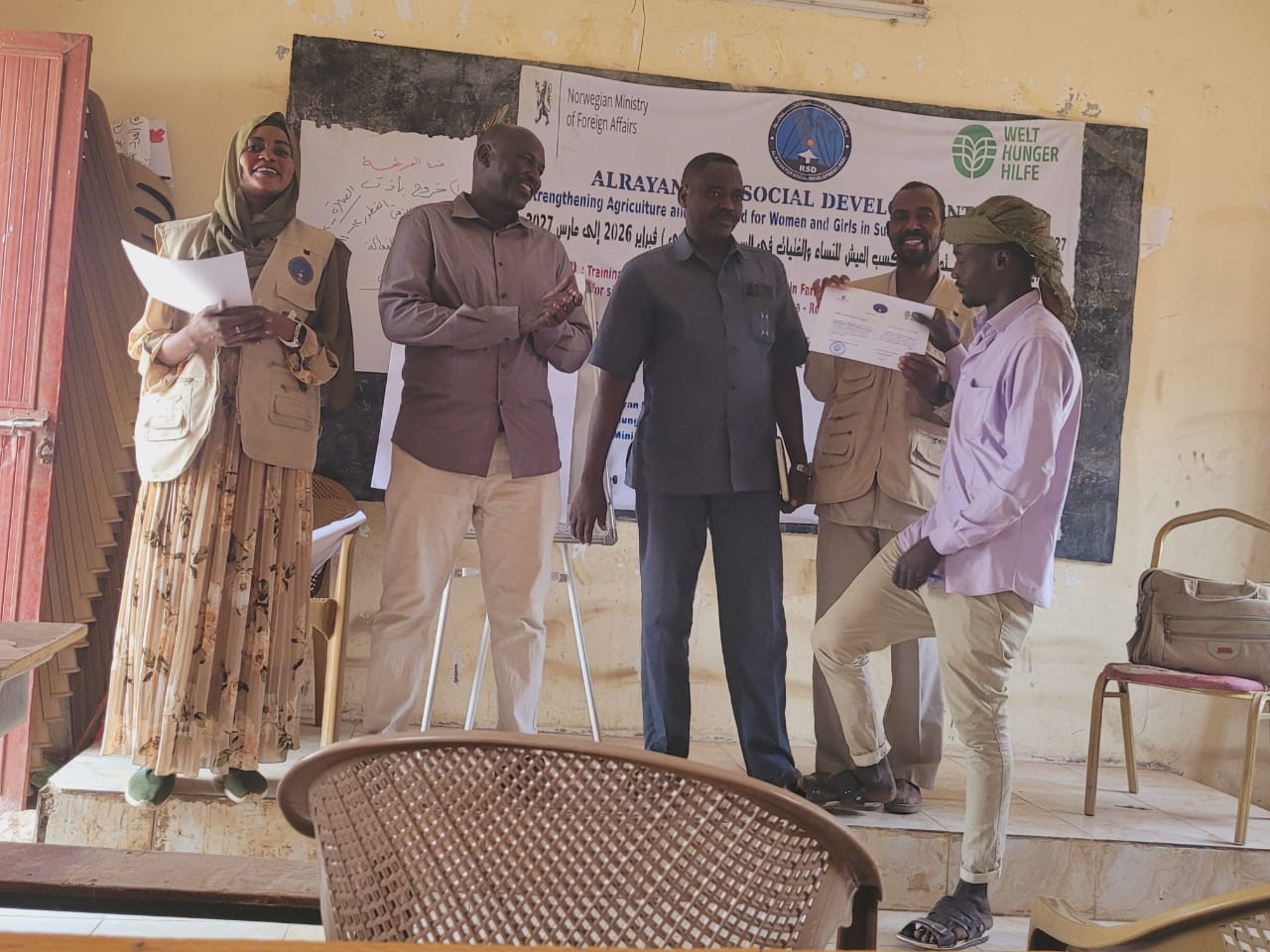 Al-Rayan Organization for Social Development Conducts Training for Local Agricultural Agents in Tawila Locality